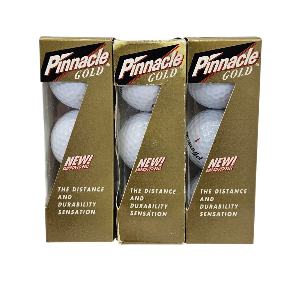 Pinnacle Gold Golf Balls‎ 3 Packs Plus 1 Pack Pinnacle Gold LS